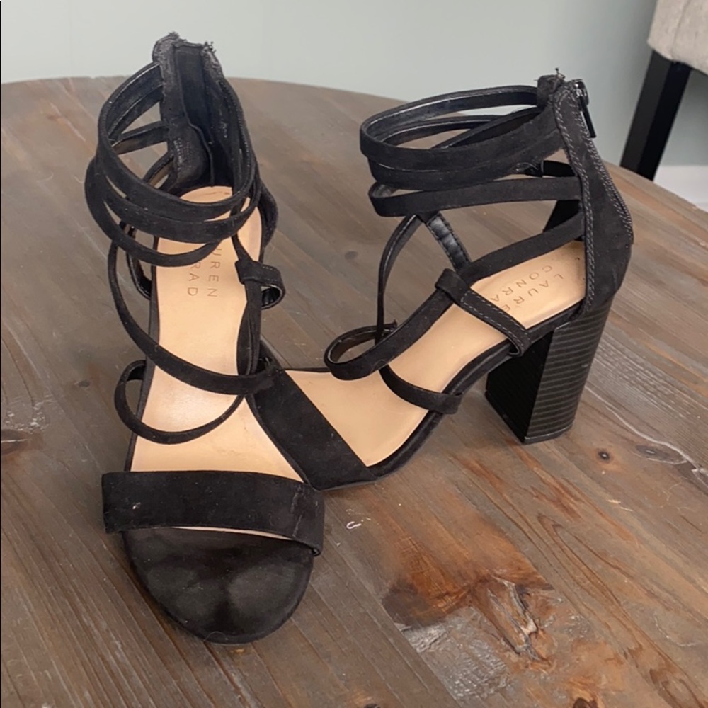 Black Strappy Heals